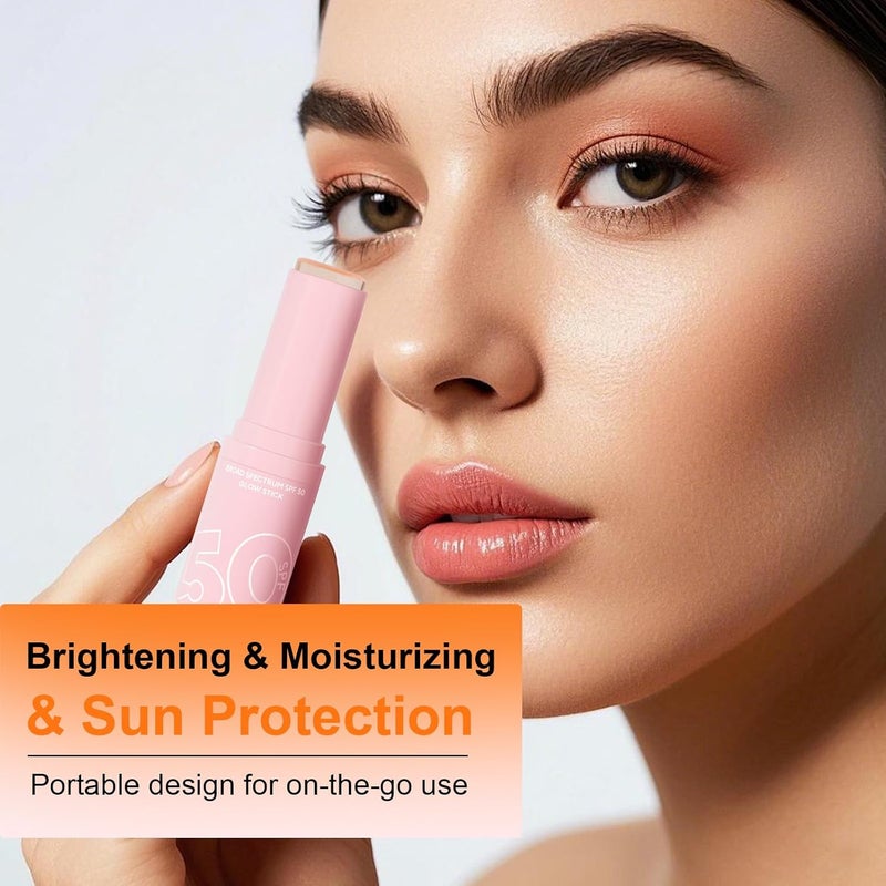 DAGEDA DAGEDA Watermelon Sunstick Sunscreen Stick SPF 50 Transparent Lightweight Texture Sweat and Water Resistant Roll On Sunscreen for Face and Body - Image 3