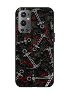 Protective Case Cover For OnePlus 9 Pro Anchor Leggings Design Multicolour