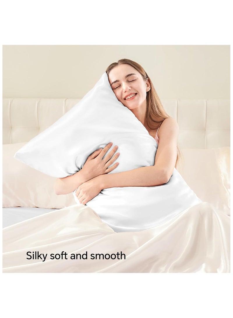 بيوينتي غطاء وسادة ساتان ناعم مع سحاب - عبوة من قطعتين - Image 2