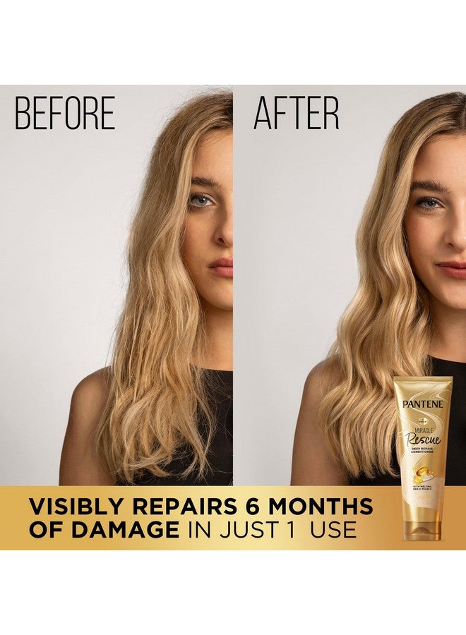 Pantene Miracle Rescue Deep Conditioner - Melting Pro-V Pearls for Dry, Damaged or Color-Treated Hair, Softens and Repairs, 8.0 oz - Image 3