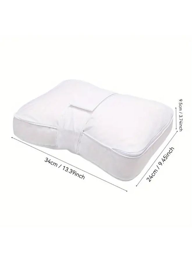 Ergonomic Knee Pillow For Side Sleepers With Cooling Design Cloud White - Image 2