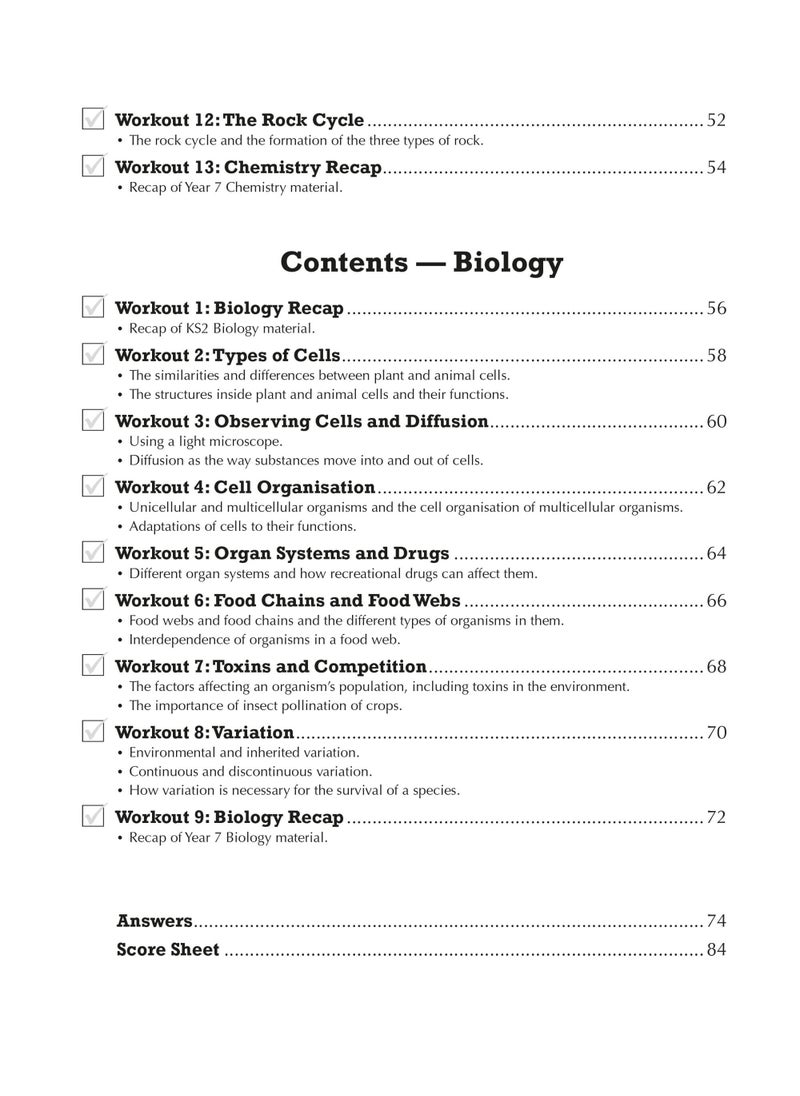 New KS3 Year 7 Science 10-Minute Weekly Workouts (includes answers)  - Image 4