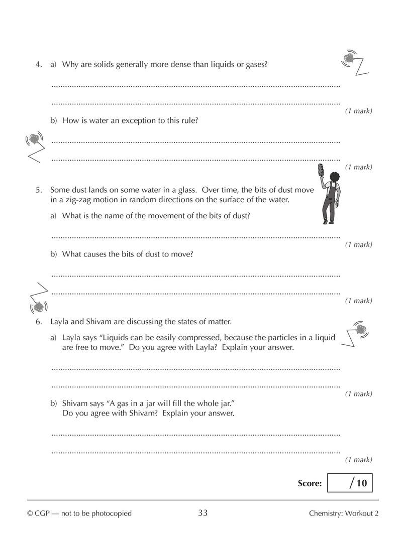 New KS3 Year 7 Science 10-Minute Weekly Workouts (includes answers)