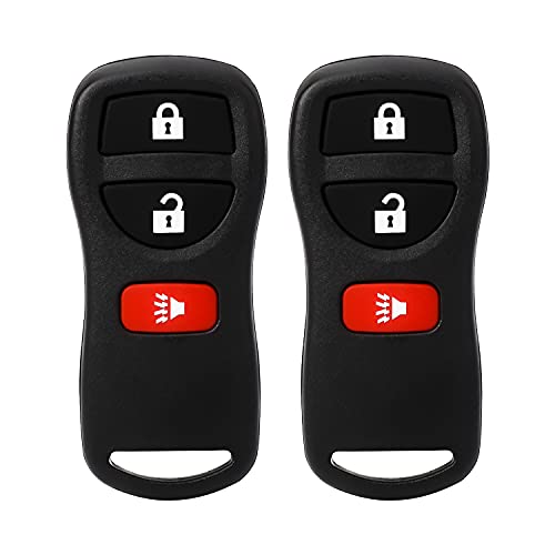 Pilida Keyless Entry Remote Control: Car Key Fob Compatible with Infiniti Nissan Armada Frontier Murano Pathfinder Quest Sentra Titan Versa Xterra| FX35 FX45 QX4 Replacement for KBRASTU15 (2 Pack) - Image 1