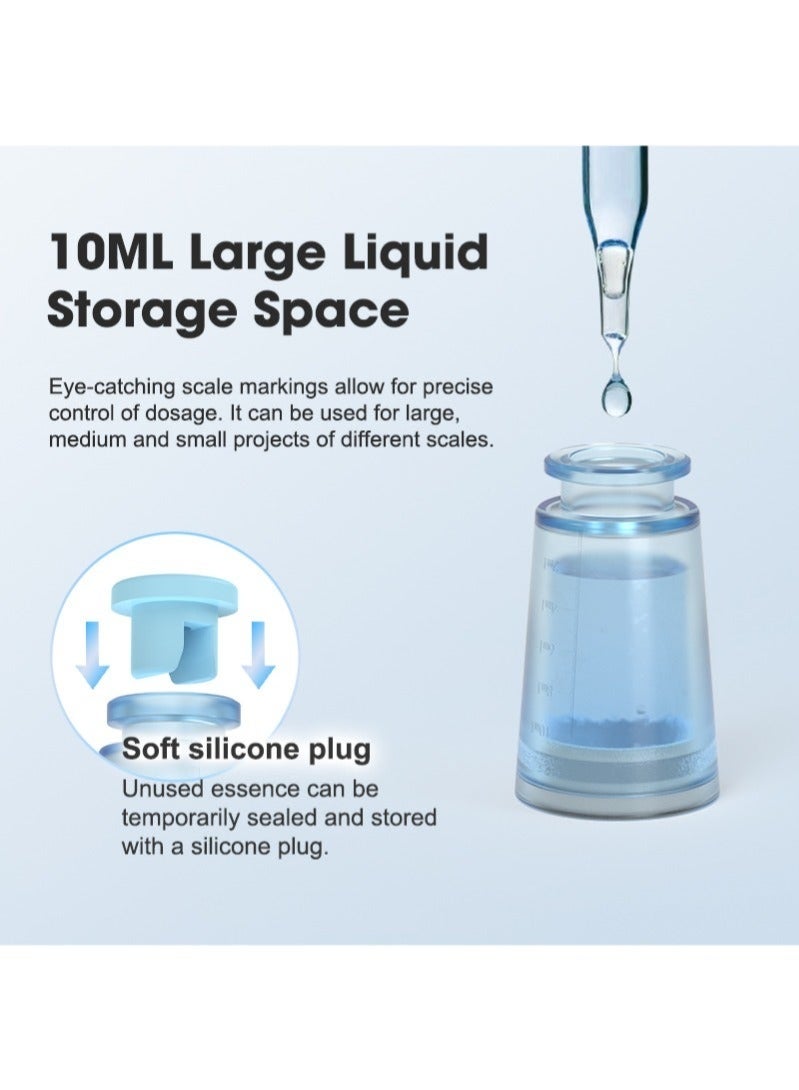 أداة ديرما ستامب احترافية فاخرة قابلة للتعديل مع سيروم، بدقة 140 دبوسًا من التيتانيوم للوجه وفروة الرأس ونمو اللحية، أسطوانة ديرما ستامب ميزوثيرابي، البديل الأمثل لأسطوانة ديرما. - Image 4