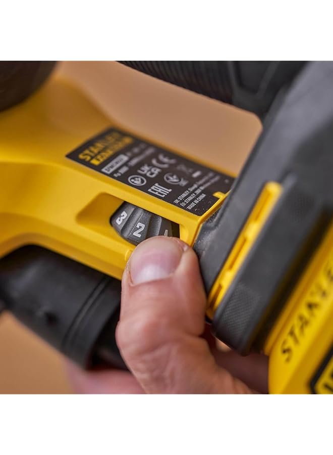 ستانلي ماكينة صنفرة تفصيلية لاسلكية Fatmax V20 18V مع بطارية وحقيبة ناعمة باللونين الأسود والأصفر - Image 4