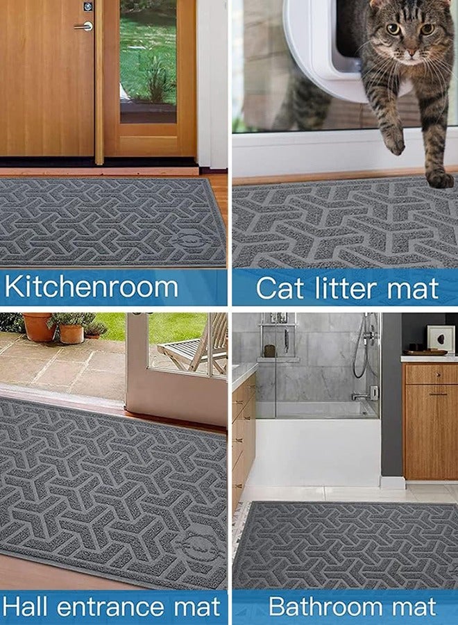 Cat Litter Mat, XL Super Size, Phthalate Free, Easy to Clean, 90 * 60cm, Durable, Soft on Paws, Large Litter Mat.