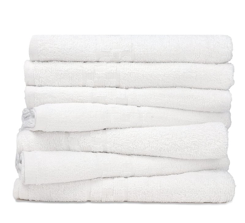 ZUPERIA 7Pack White Bath Towels  30 x 54  Ultra Soft 100 Cotton Large Bath Towels Highly Absorbent for Bathroom Pool Gym Spa and Hotel Use