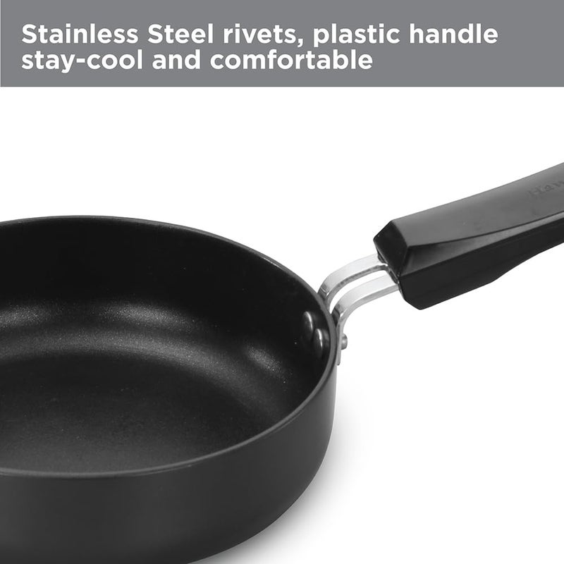 Hawkins Futura 16 cm Frying Pan, Non Stick Fry Pan, Induction Omelette Pan, Small Frying Pan, Black (INF16) - Image 3