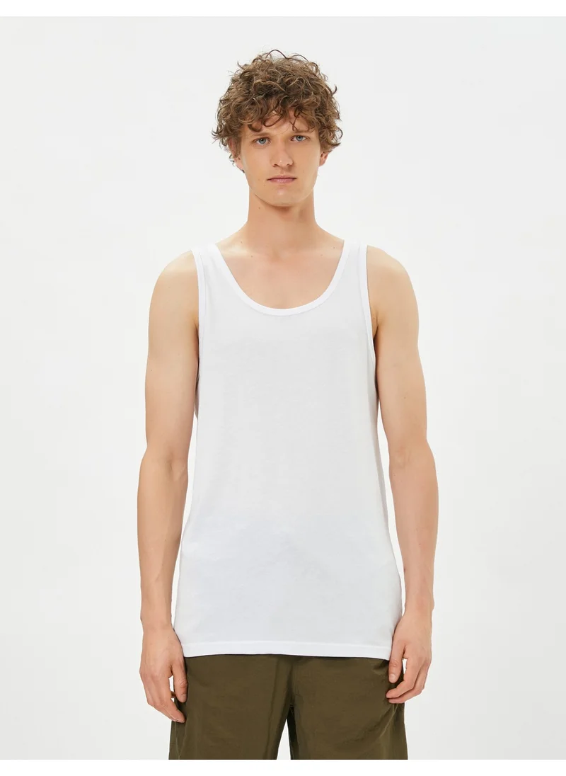 KOTON Basic Undershirt Round Neck Cotton
