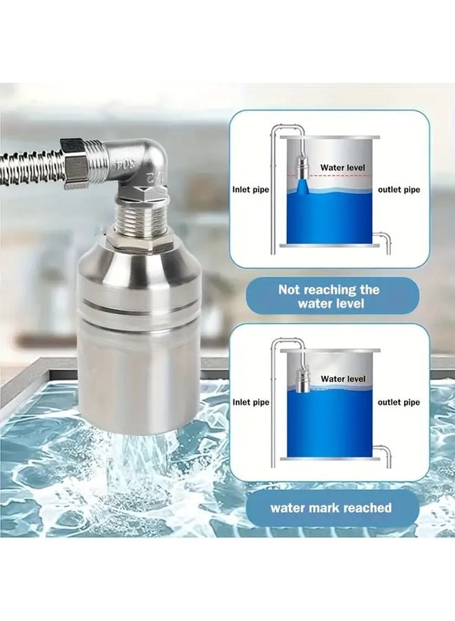 304 Stainless Steel Water Float Valve 3 4 Inch Automatic Level Control - Image 2