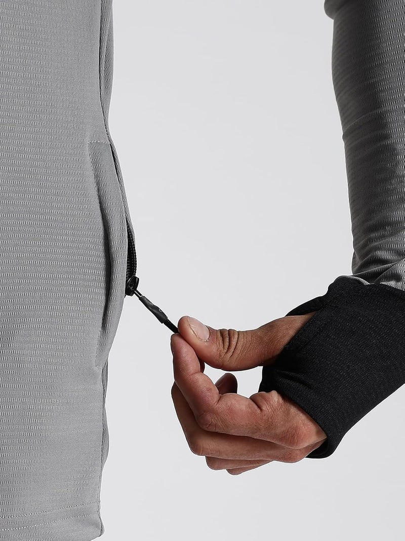 ADRO Men's Sunscreen Jacket with UPF 50+ Protection for Running and Biking - Lightweight and Breathable - Image 5