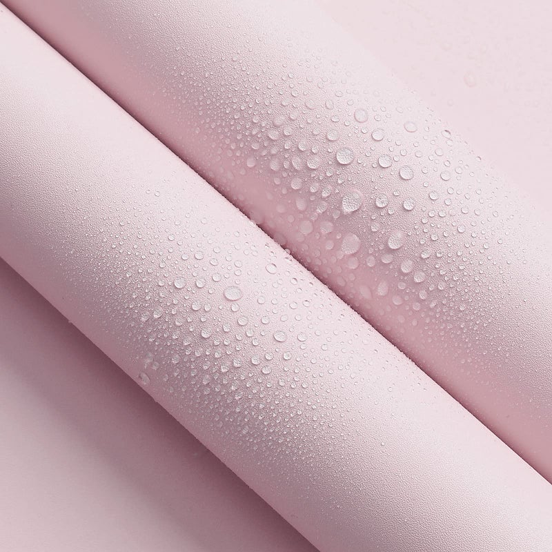 HeloHo Solid Light Pink Wallpaper Matte Textured Peel and Stick Wallpaper 118"X15.7" Modern Self Adhesive Removable Wall Paper Waterproof Contact Paper for Living Room Bedroom Decor - Image 2