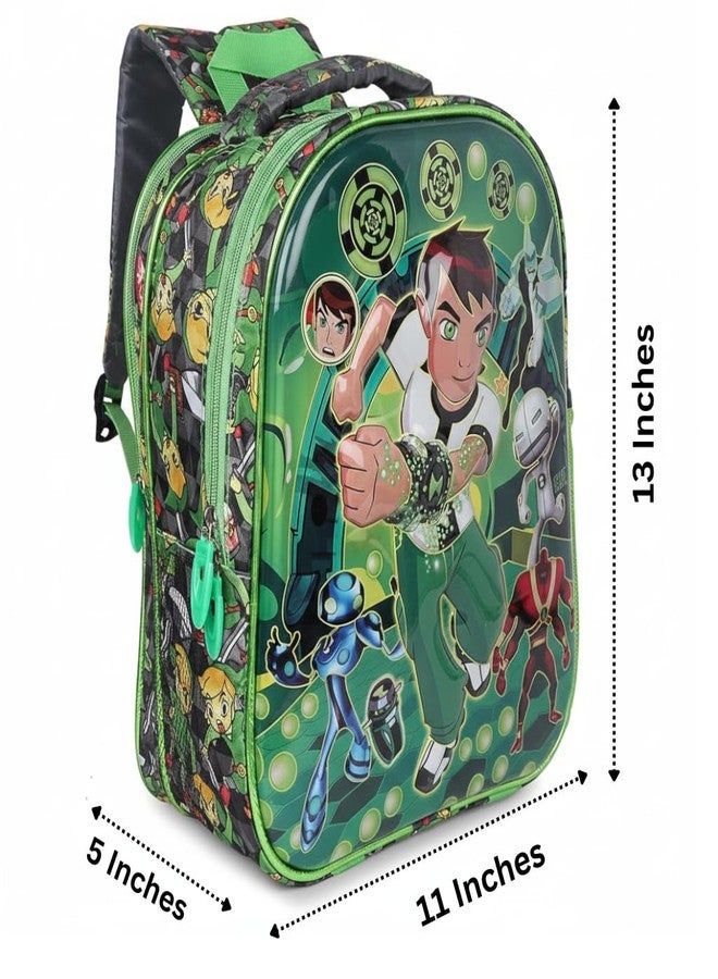 Stylbase 3d School Bag For Boys And Girls Cartoon Printed Waterproof Backpack Bag Ideal For Kids Bag UKG Nursery 1st Class School Bags 5-7 years 14 Inch (Ben-10) - Image 5