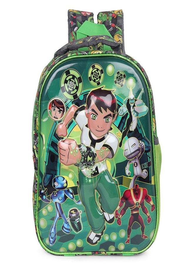 Stylbase 3d School Bag For Boys And Girls Cartoon Printed Waterproof Backpack Bag Ideal For Kids Bag UKG Nursery 1st Class School Bags 5-7 years 14 Inch (Ben-10) - Image 1
