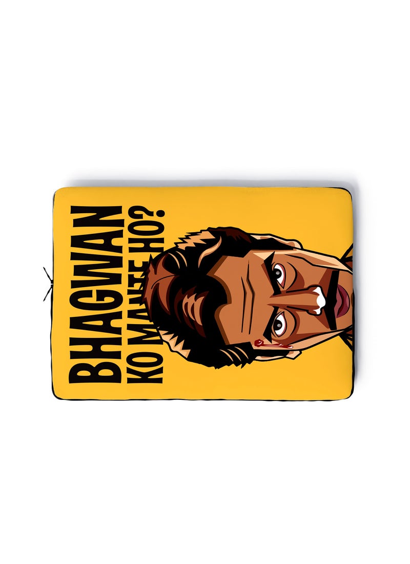 LOUD UNIVERSE Laptop Sleeve 13 inch Bhagwan Gaitonde Sacred Games Quote TV Series Netflix Tablet Sleeve - Image 1