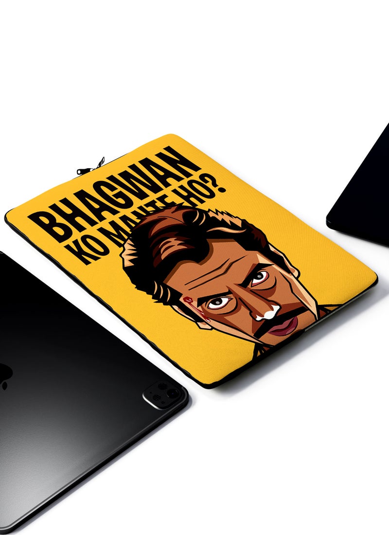 LOUD UNIVERSE Laptop Sleeve 13 inch Bhagwan Gaitonde Sacred Games Quote TV Series Netflix Tablet Sleeve - Image 2
