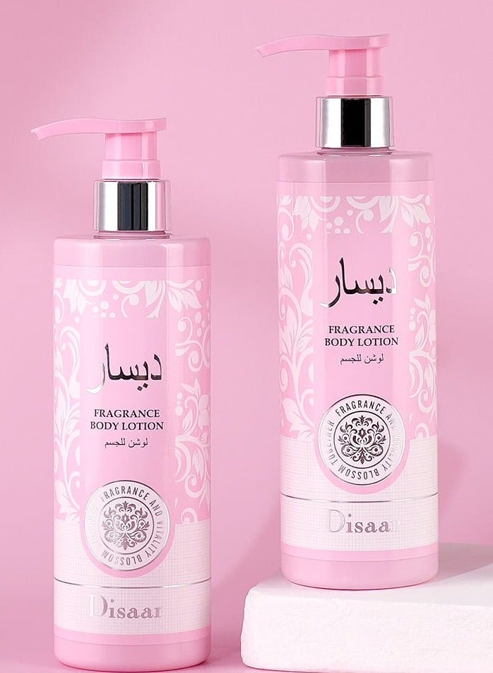 ديسار لوشن تفتيح الجسم برائحة عطرية غنية بالكولاجين وزيت اللوز الحلو 320 مل - Image 1