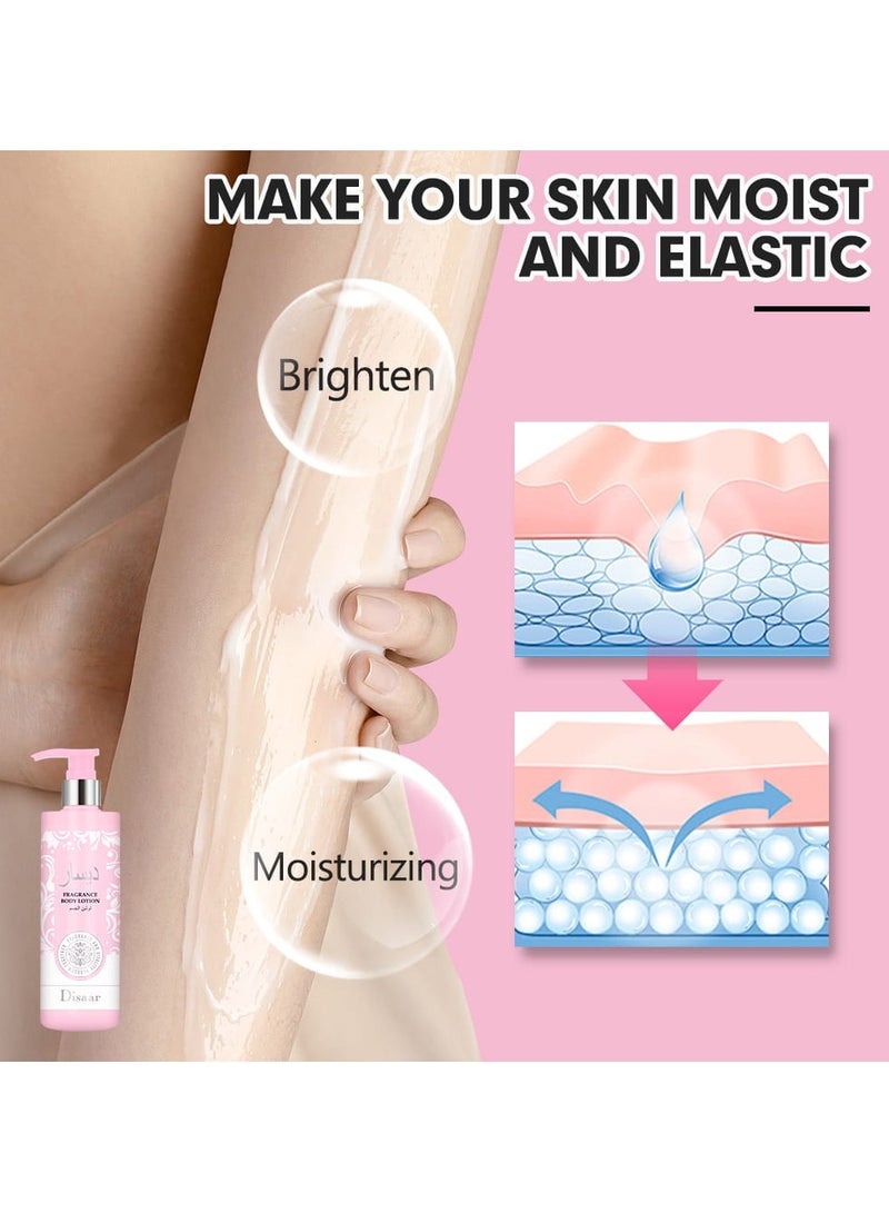 ديسار لوشن تفتيح الجسم برائحة عطرية غنية بالكولاجين وزيت اللوز الحلو 320 مل - Image 2