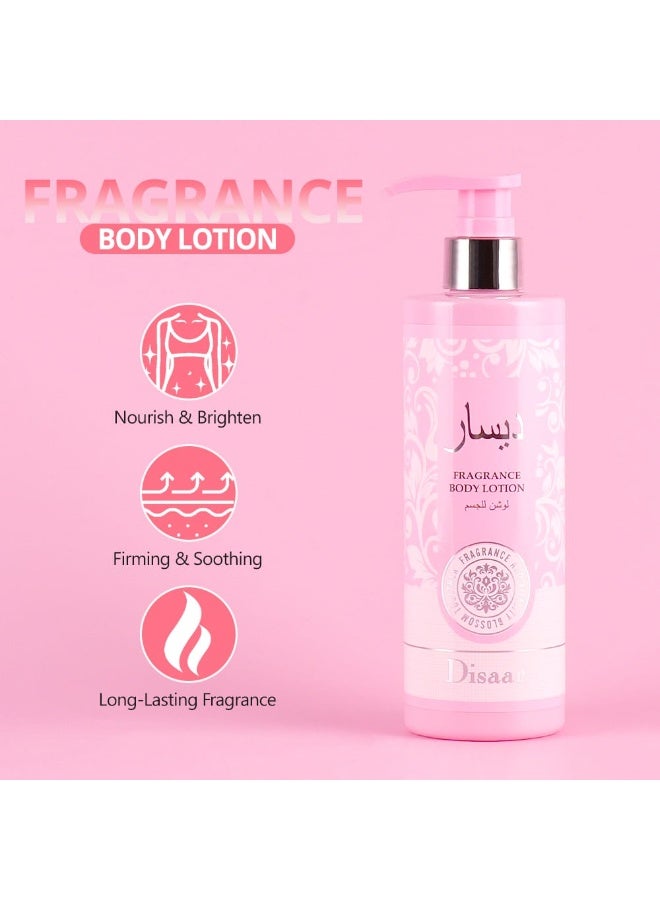 ديسار لوشن تفتيح الجسم برائحة عطرية غنية بالكولاجين وزيت اللوز الحلو 320 مل - Image 3