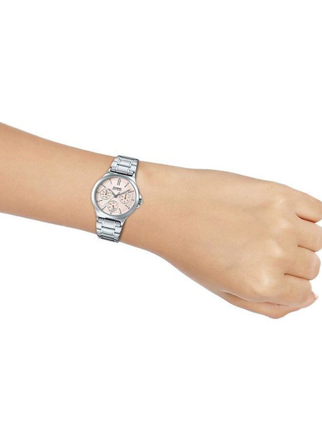 CASIO Women Stainless Steel Analog Wrist Watch LTP-V300D-4AUDF - 33 mm - Silver - Image 4
