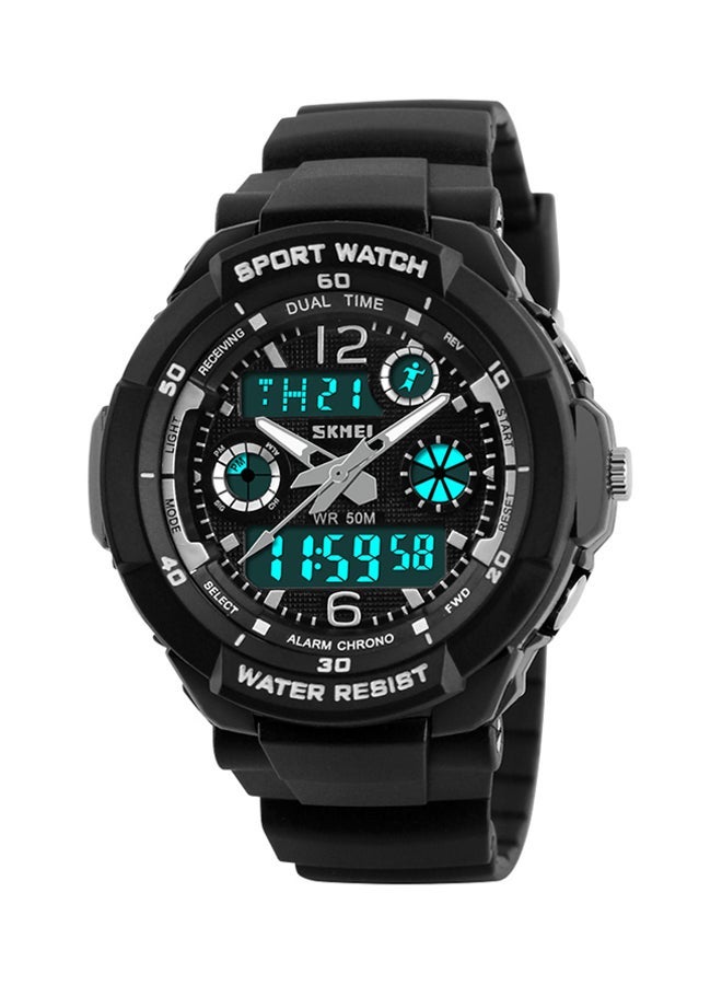 NIBEMINENT boys Water Resistant Analog/Digital Wrist Watch 1060 - 42 mm Black