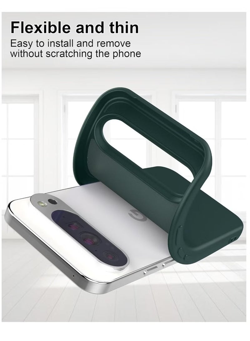 TIGER Google Pixel 9 Pro XL Case Cover – Liquid Silicone Anti-Fingerprint Shockproof Protective Case, Anti-Scratch, Anti-Drop, Slim Fit Cover for Google Pixel 9 Pro XL Green - Image 5