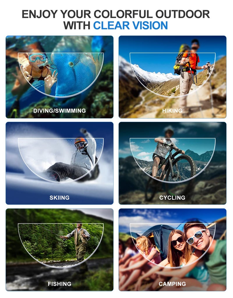 OKH 3 عبوات العصيات على أكواب القراءة 3.0 العدسات الثنائية التكبير اللاصقة للنظارات الشمسية السلامة لا مطلوب ماء - Image 4