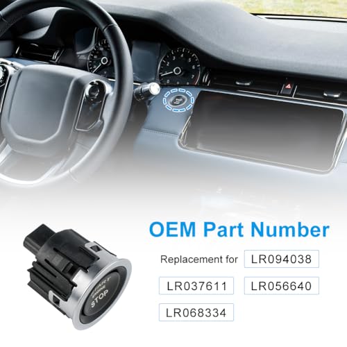 VANJING Ignition Start Stop Button Switch Compatible with Land Rover Range Rover/Sport/Evoque/Discovery Sport 2013-2020 Replacement for LR094038 LR037611 - Image 3
