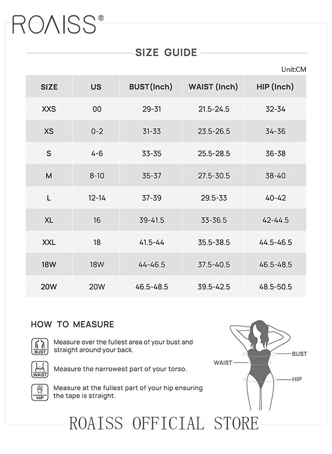 roaiss Women One Piece Swimsuit with Side Tie Boxer Shorts One Piece Beach Suit Women Long Sleeved Sun Protection Surfing Wetsuit  - Image 5