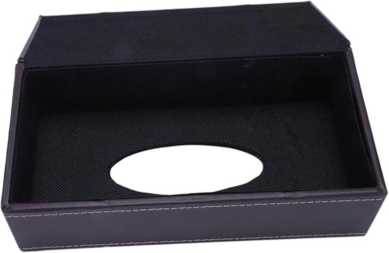 غطاء محمول لصندوق المناديل الجلدية للسيارة والمنزل والفندق مستطيل الشكل - Image 5