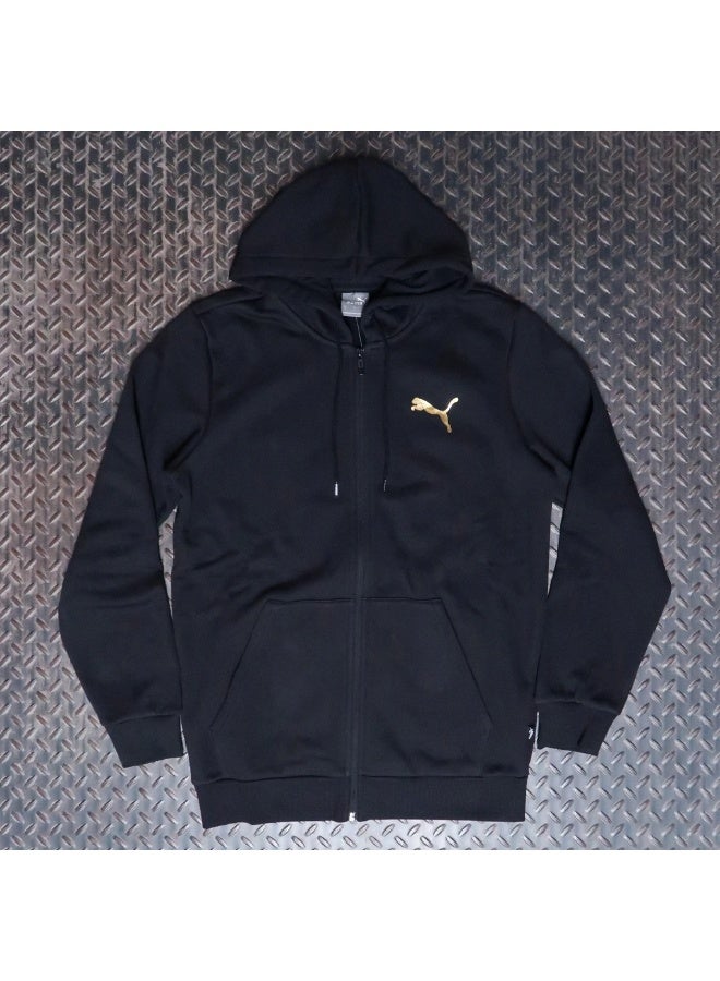 PUMA Ess+ Logo Lab Holiday Full-Zip Hoodie Fl - Image 3