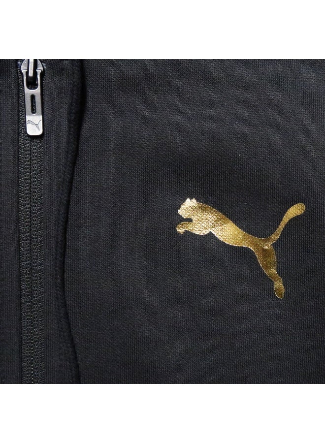 PUMA Ess+ Logo Lab Holiday Full-Zip Hoodie Fl - Image 1