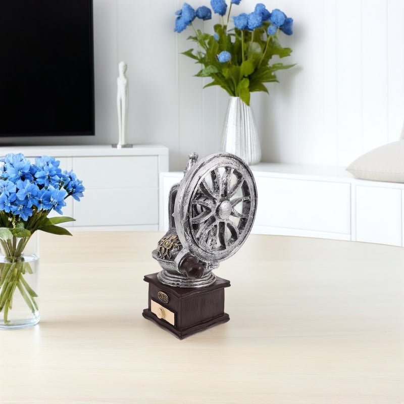 Coffee Machine Statue: Resin Desktop Ornament For Office Desk Coffee Table Sculpture Home Living Room Bathroom Decoration - Image 3