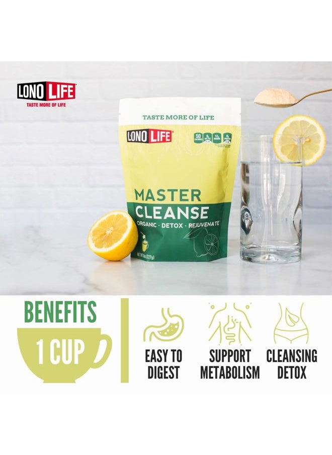 LonoLife - Cleanse Co- Master Cleanse Lemonade - Detox Lemonade Diet Powder - Organic, Gluten-Free - 8 oz Bulk Package- 15 Servings - Image 1