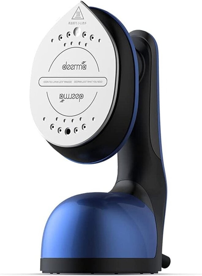 Deerma HS300 2 in 1 Portable Multifuntion Garment Steamer | Automatic Power Off | Sterlize & Remove Mites | Dual-Core Dual-Channel Hot Air Channel | 1000W Pulse Steam | 35sec Heating Time 1 L 1000 W HS300 Blue - Image 1
