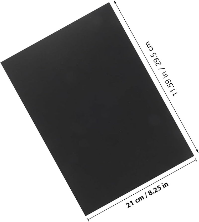 ورق مقوى أسود سميك 100 ورقة ورق رسم ثقيل لبطاقات التهنئة والحرف اليدوية والرسم DIY - Image 3