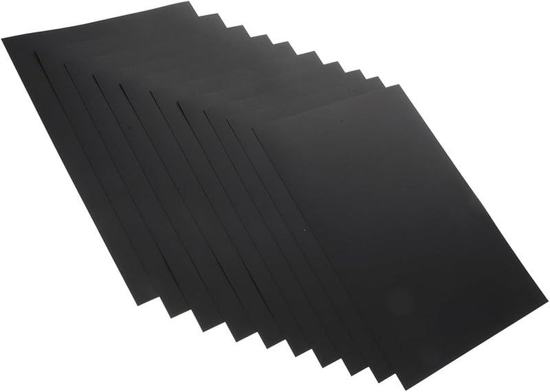 ورق مقوى أسود سميك 100 ورقة ورق رسم ثقيل لبطاقات التهنئة والحرف اليدوية والرسم DIY - Image 1