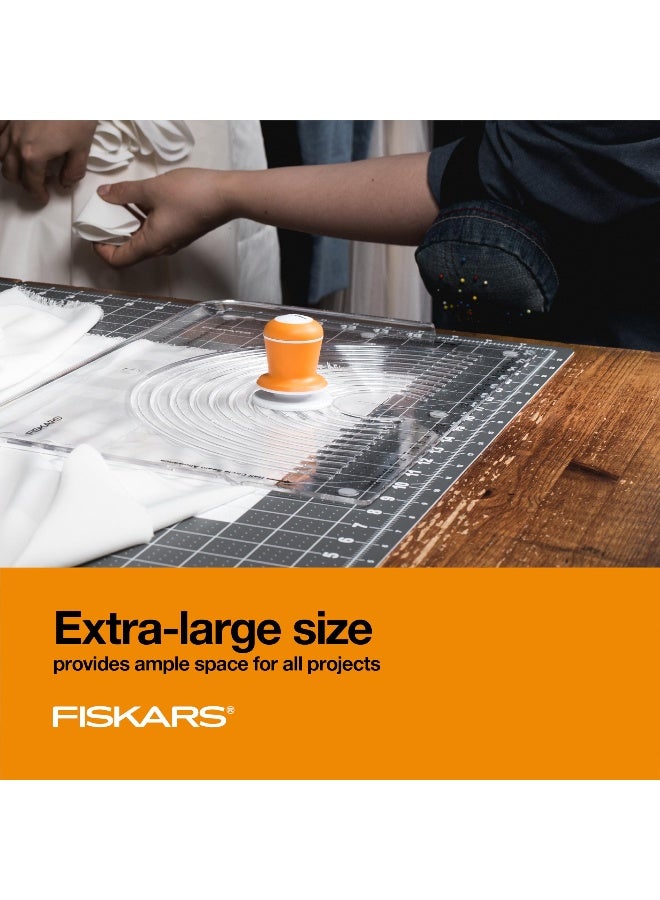 Fiskars Self Healing Cutting Mat for Quilting, Arts and Crafts, 24" x 36" Grid, Sewing Mat, Craft Cutting Board, Sewing Supplies and Quilting Tools - Image 2