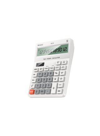 EC10 Dual Power Source LCD Display Desk Calculator