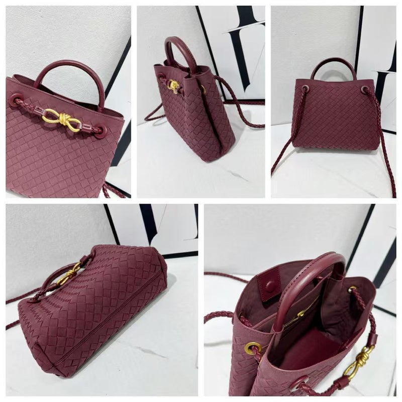 Popular Microfiber Bv Woven Bag, Hand-Held Tote Bag, Metal Butterfly Buckle Crossbody Bag, Niche Single-Shoulder Women'S Bag - Image 4