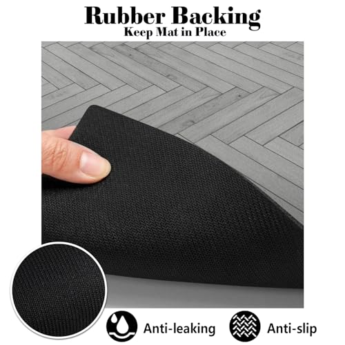 Ayiashiab Dog Food Mats for Floors Absorbent, Pet Cat Food Mat - Quick Dry Dog Bowl Mats for Food and Water, Eco-Friendly Boho Pet Supplies - Image 4