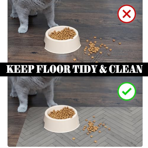 Ayiashiab Dog Food Mats for Floors Absorbent, Pet Cat Food Mat - Quick Dry Dog Bowl Mats for Food and Water, Eco-Friendly Boho Pet Supplies - Image 5
