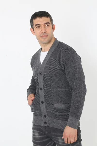 KMK Kombin KMK Combination Baba Super Oversized Knitwear Buttoned Knitted Cardigan & Sweater