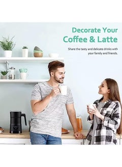MYONE Milk Frother, 4-in-1 Electric Milk Steamer, Automatic Hot and Cold Foam Maker, Handheld Milk Warmer for Latte,Cappuccino, Macchiato, 260ml, Stainless Steel  - Image 5