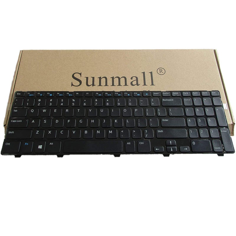 SUNMALL Laptop Keyboard Replacement Without Backlit Compatible with Inspiron 15 3521 3537 15v-1316 15R 3521 3537 5521 5528 5537 5535 M531R, atitude 3540, Vostro 2521 US Layout P/N NSK-LA0SC NSK-DY0SW - Image 1