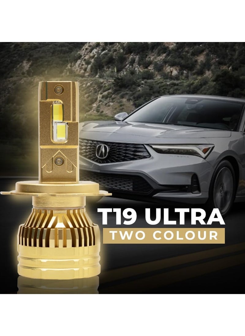 Toby's - Toby's T19Ultra 9005/9006 130W/Pair Power Original Tested LED Headlight Assembly 6500 High Beam Lumens & Low Beam 6500 Lumens Bright Color With Temperature (6500K,4300K) - Image 1
