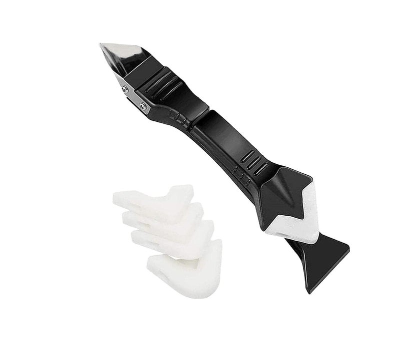MTROYALDIA 3 in 1 Silicone Caulking Grouting Tool, Sealant Finishing Tool Grout Scraper, Caulking Tool Kit Caulking Tools for Kitchen, Bathroom, Window and Sink Joints - Image 1