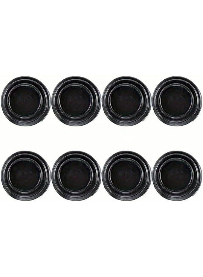 My souq English: Universal Car Door Shock Absorbers - 2.8cm Rubber Cushion Gaskets for Sound Insulation & Scratches Protection - Pack of (8 Quantity)- Black - Image 1