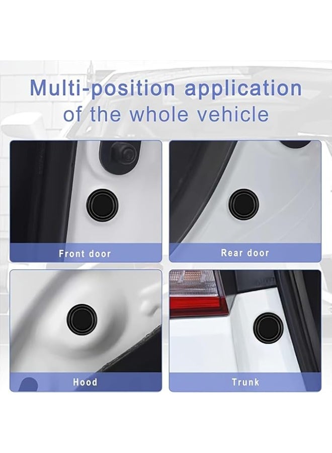 My souq English: Universal Car Door Shock Absorbers - 2.8cm Rubber Cushion Gaskets for Sound Insulation & Scratches Protection - Pack of (8 Quantity)- Black - Image 3